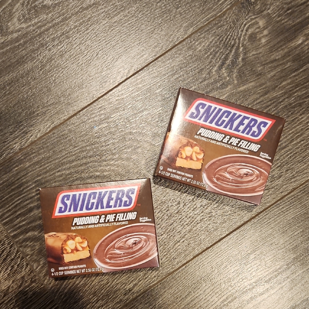 Snickers Pudding & Pie Filling Lot Of 2